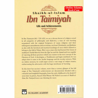 Shaikh ul Islam Ibn Taimiyah Life and Achievements By Sayyed Abul Hasan Ali Nadwi