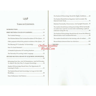 Stages & Means of Seeking Knowledge by Muhammad Sa'eed Raslan ISBN: 9781795611596