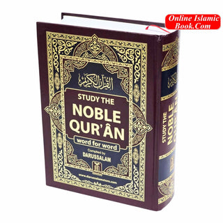 Study The Noble Quran Word-for-Word (Full Color in One Vol) By Dr. Muhsin Khan & Dr. Taqi-ud-Din Al-Hilali