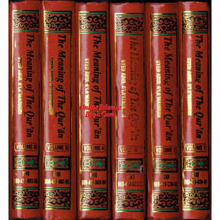 Tafheem-ul-Quran (Meanings of the Quran 6 Vols)  ENGLISH By Syed Abul A'la Maududi (Tafsir)