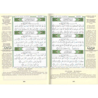Tajweed Quran in German Translation and Transliteration