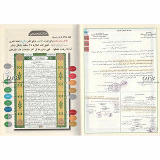 Tajweed Quran With Meanings Translation in Persian (Farsi Translation) By Dar Al-Ma'arifah