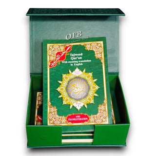 Tajweed Quran 30 Parts Set with English Translation and Transliteration By Abdullah Yusuf Ali, 9789933458461