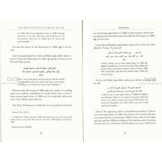 The Benefits of Fearing Allah By Shaikh Muhammad Saalih Al-Uthmaymeen,ISBN: 9781904336020
