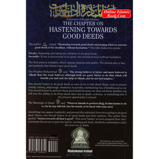 Explantion Of Riyaad Saliheen,The Chapter On Hastening Towards Good Deeds