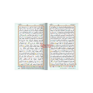 The Holy Quran Tajweed Rules with Colour Coded (Pocket Size) (Persian/Urdu script)