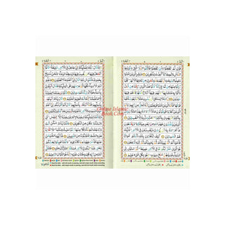 The Holy Quran Tajweed Rules with Colour Coded (Pocket Size) (Persian/Urdu script)