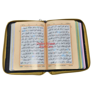 The Holy Quran with Colour Coded Tajweed Rules (Medium Size) (Persian/Urdu/Indian script) With Zipper Case