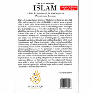 The Meaning of Islam: A Brief Explanation of the Most Important Principles & Teachings By Abu Iyad Amjad bin Muhammad Rafiq