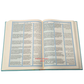 The Noble Quran Transliteration in Roman Script with Arabic Text and English (Rainbow Colors) King Fahad Style