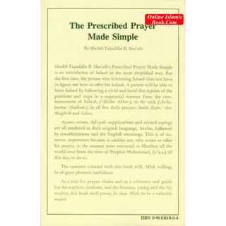 The Prescribed Prayer Made Simple (English and Arabic Edition) By Tajuddin B. Shu'aib