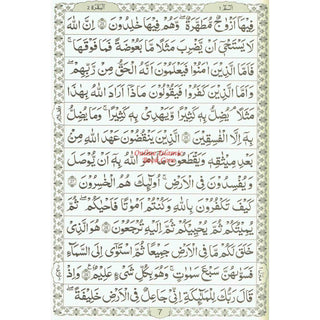 The Quran Arabic Only , 13 Lines Pakistani / Indian/ Persian Script  Cream paper (Size XL,13.5 x 10 x 1.7 Inch) 2010 Edition ,(Ref 111-2010)