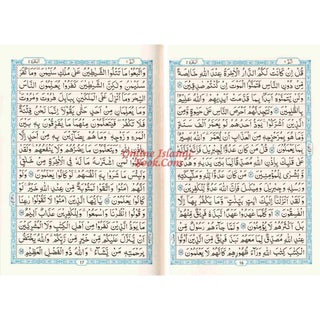 The Quran Arabic Only,15 Lines Pakistani / Indian/ Persian Script Medium Cream Paper , Size Ref 208