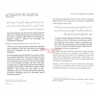 The Salaf's approach to Worship