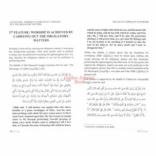 The Salaf's approach to Worship