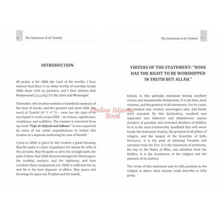 The Statement of At-Tawhid: La ILaha Illa-Allah