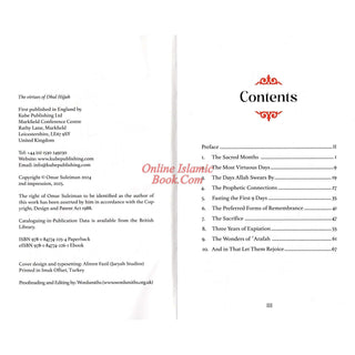 The Virtues of Dhul Hijjah by Omar Suleiman ISBN: 9781847742254