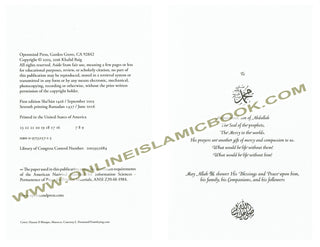 The Accepted Whispers - Munajat-e-Maqbul By Mawlana Ashraf Ali Thanwi 9780975515716