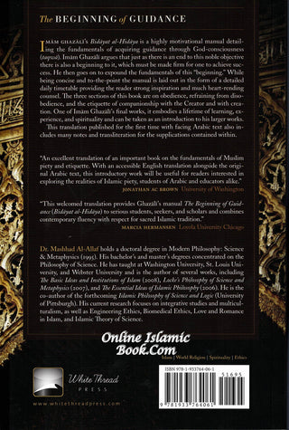 The Beginning of Guidance by Abu Hamid Al-Ghazali,9781933764061,