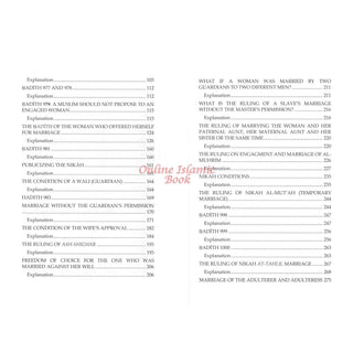 The Book Of Marriage From The Explanation Of Bulugh Al -Maraam-Part One-9781638216858