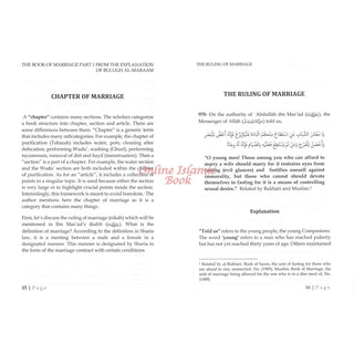 The Book Of Marriage From The Explanation Of Bulugh Al -Maraam-Part One-9781638216858