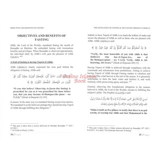 The Excellence of Fasting & the Fasting Person’s Conduct 9781638480563
