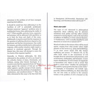 The Problem of Evil by Shaykh Suleiman Hani