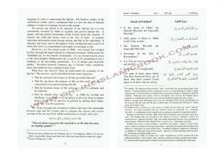 The Quran Arabic Text With Corresponding English Meanings (Small Size) By Saheeh International,,