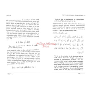 The value of time in the Muslim’s life