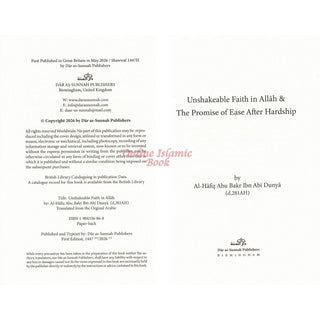 Unshakeable Faith in Allah and the Promise Of Ease After Hardship,9781904336860
