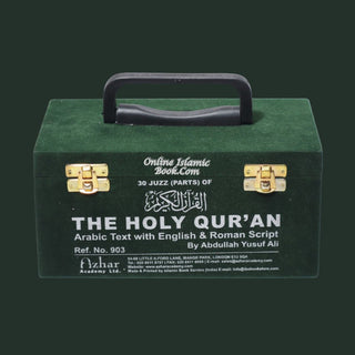 30 parts set of The Holy Quran with English Translation and Transliteration (Pocket Size) Abdullah Yusuf Ali,9788172317638,Ref 903