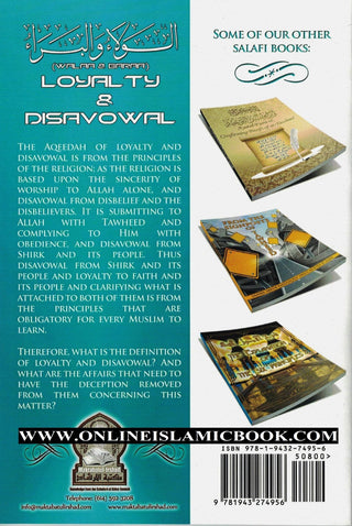 Walaa & Baraa: Loyalty & Disavowal By Shaykh Muhammad ibn 'Umar Baazmool 9781943274956