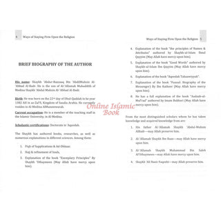 Ways of staying firm upon the Religion