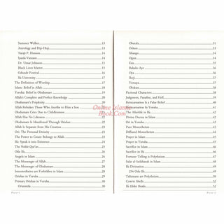 Yoruba and IFA Polythesim in Light of Islamic Monotheism