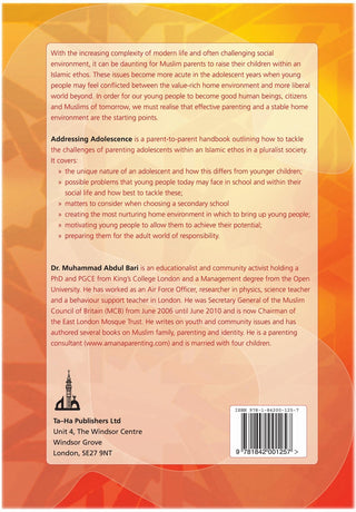 A Guide to Parenting in Islam Addressing Adolescence By Dr. Muhammad Abdul Bari,9781842001257,