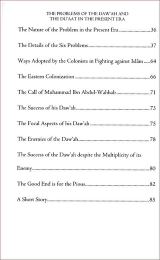 The Problems Of The Dawah (Call) And The Duaat (Callers) In The Present Era By Muhammad Amaana Ibn Ali AL-Jaami 9780978500970