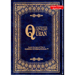 The Quran Sahih International, Arabic Text With English Meanings (Hardcover)