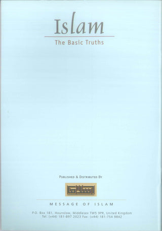 Islam The Basic Truths By Sheikh jaafr S. Idris,